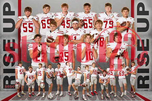 12x18 poster BN Football seniors 2024